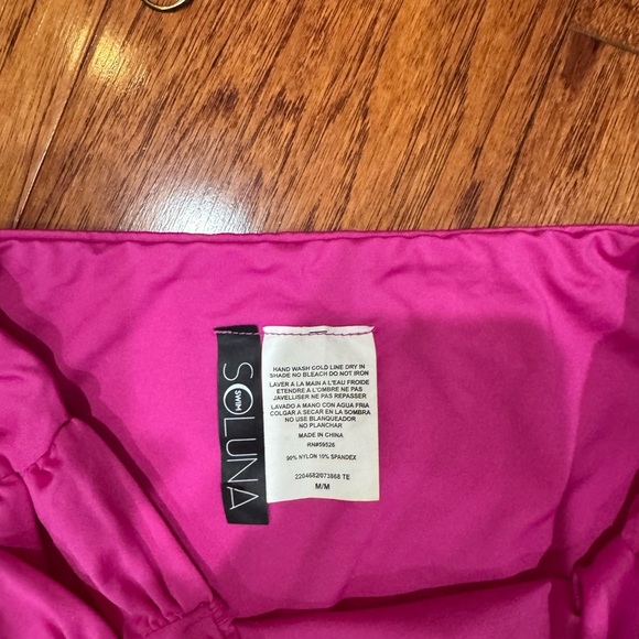 SoLuna Swim Hot Pink High Waisted Bikini Set M - Picture 3 of 5